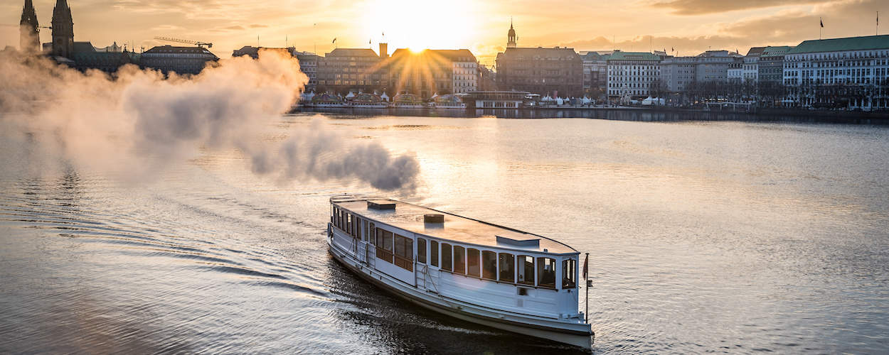 Binnenalster Hamburg Alsterdampfer 1250x500