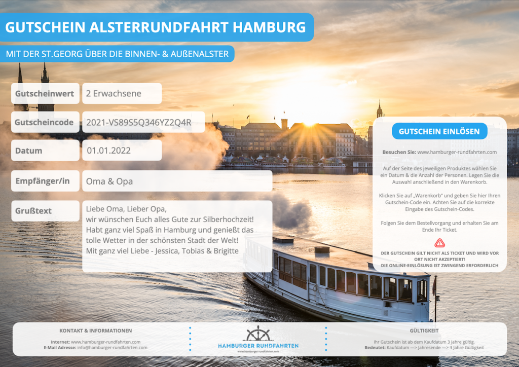 New Template Gutschein Alsterrundfahrt Hamburg