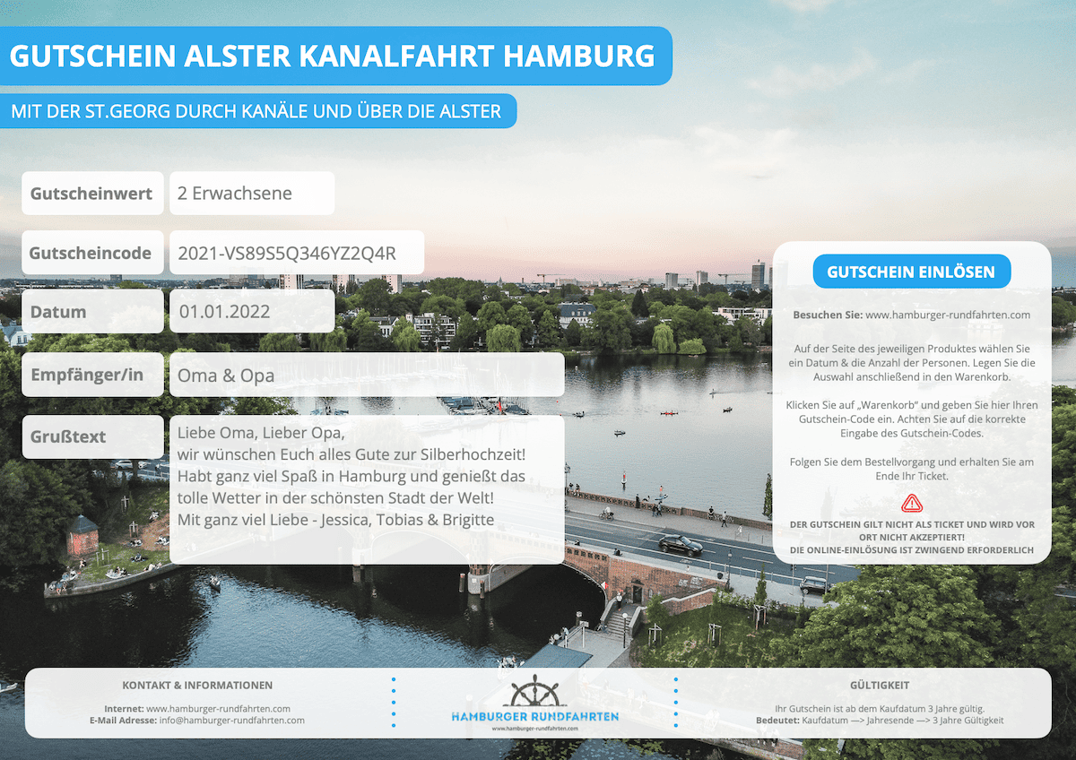 New Template Gutschein Alster Kanalfahrt Hamburg