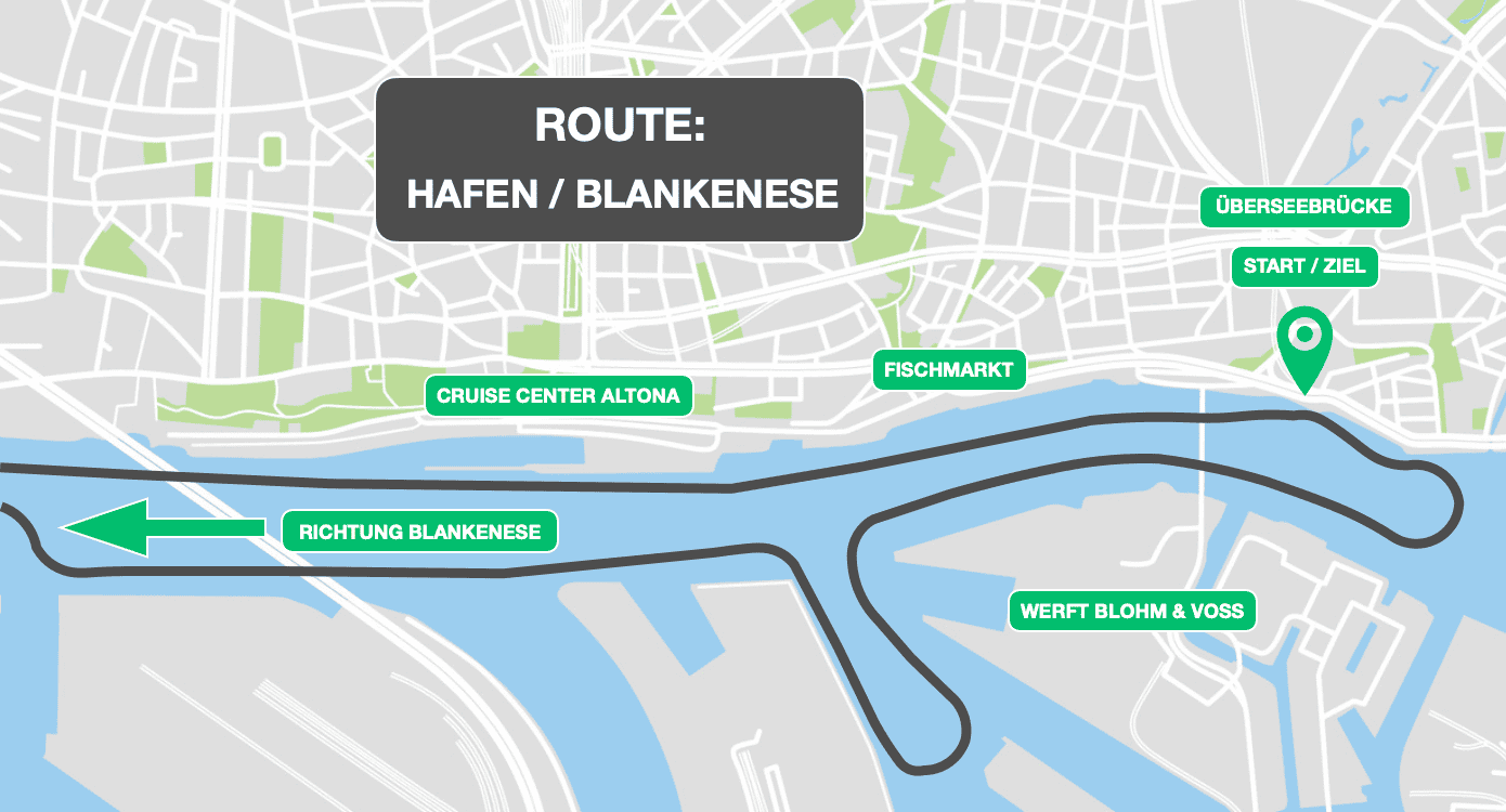 Route Osterfeuerfahrt Hamburg NEU