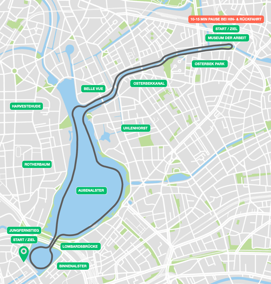 Alster Sonntagsfahrt alle Routen mobile