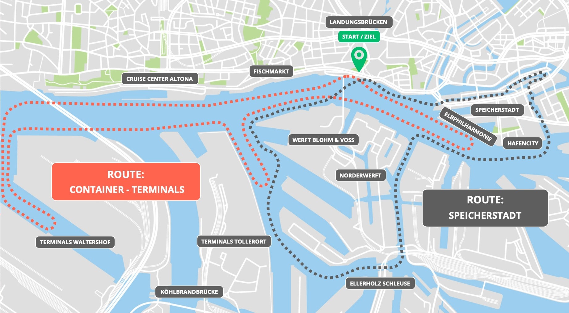 Route 1H Hafenrundfahrt Hamburg XL 2026